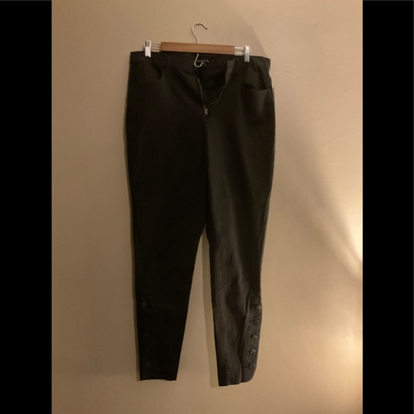 Size 16 Wide Elliott& Vine Black pants - Picture 1 of 4